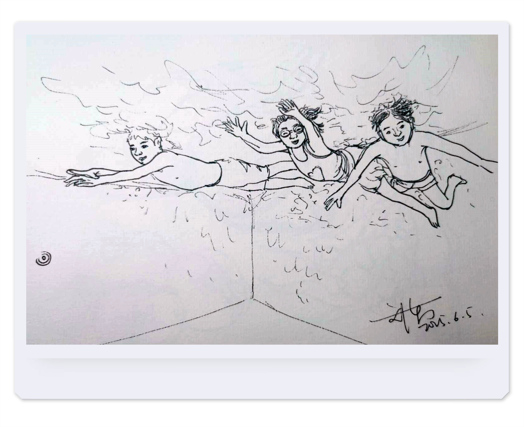 手繪黑白速寫綜合篇-春夏圓舞曲