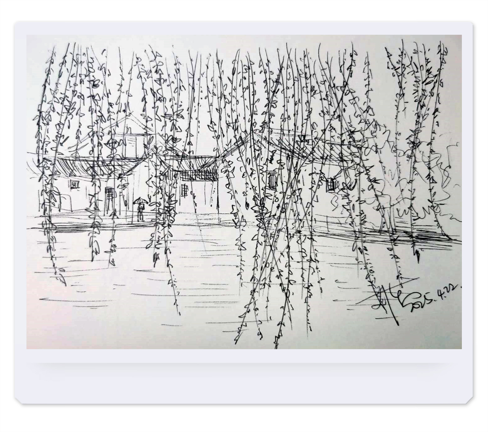 手繪黑白速寫綜合篇-春夏圓舞曲