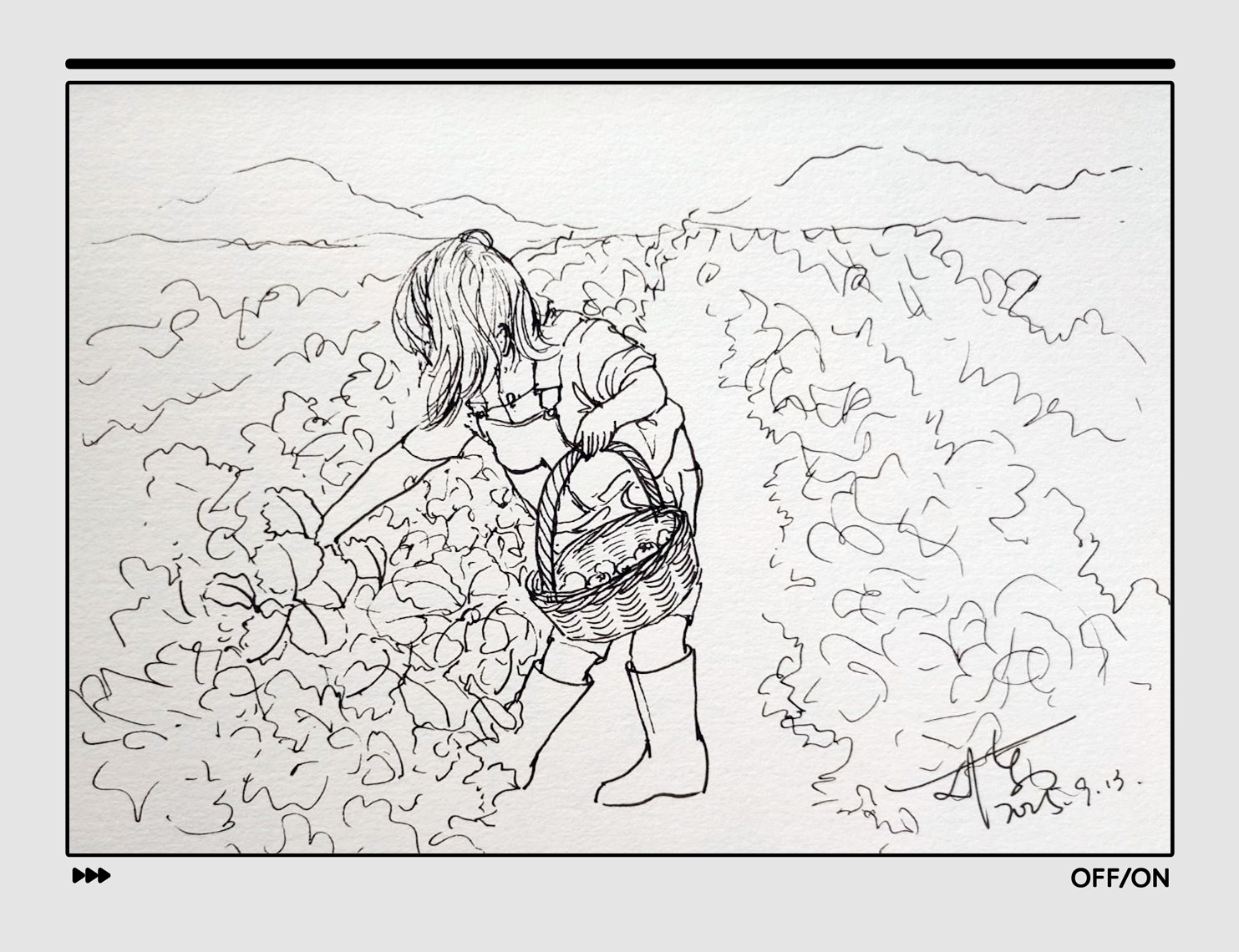 手繪黑白速寫綜合篇-秋冬奏鳴曲