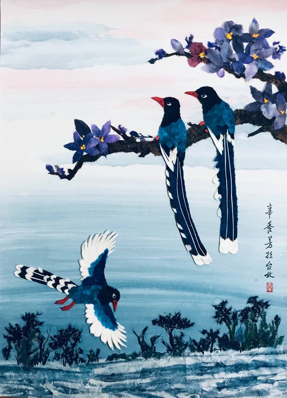 ★長青日本和紙撕紙畫藝術