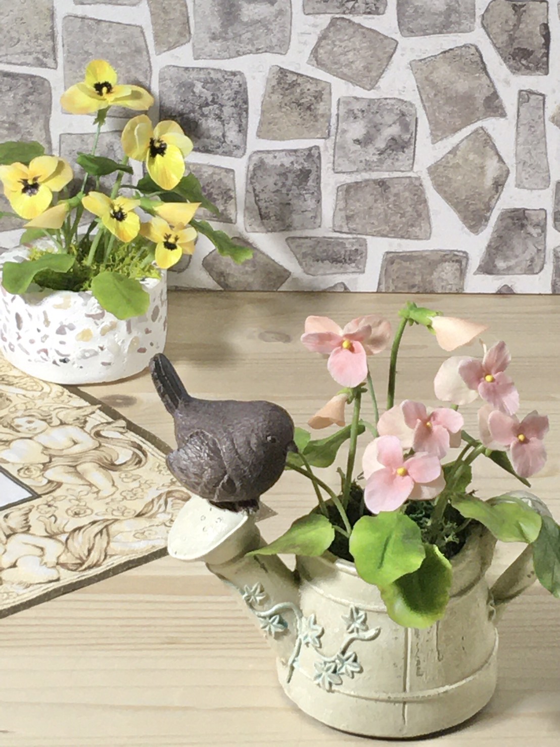 黏土捏塑-仿真迷你花卉系列