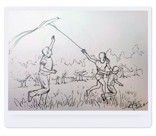 手繪黑白速寫綜合篇-春夏圓舞曲