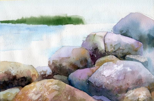 風景水彩很好學