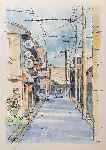 鋼筆淡彩-畫世界(上)