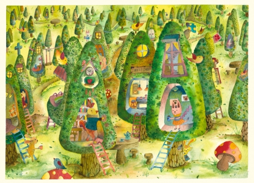 零基礎水彩-生活插畫小品